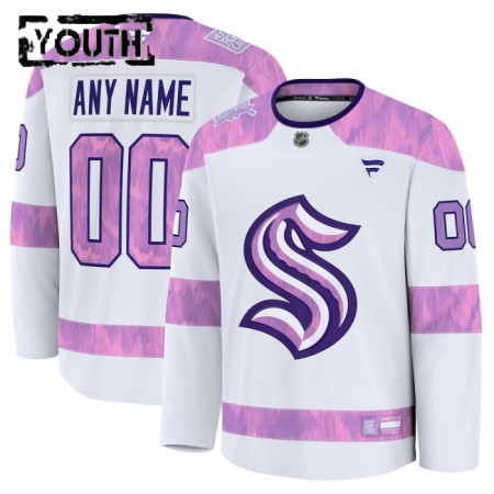 Seattle Kraken tröja Customized Fanatics Hockey Fights Cancer Practice 2024-25 Vit - NHL Tröjor Barn Seattle Kraken tröja Customized Fanatics Hockey Fights Cancer Practice 2024-25 Vit - NHL Tröjor Barn